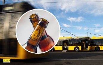 Я за пивом: в Днепре водитель остановил троллейбус и пошел в магазин (видео)