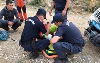 Сломавшего ногу украинского альпиниста спасли в Турции