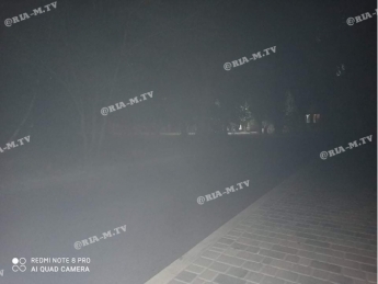 В Мелитополе микрорайон затянуло едким дымом (фото)
