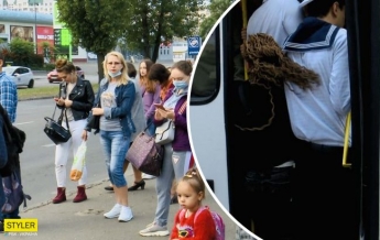 В Одессе из битком набитых маршруток вываливаются люди: о карантине не слышали