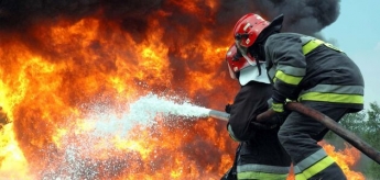 В Харькове вспыхнул масштабный пожар (Видео)