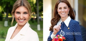 Зеленская встретилась с Кейт Миддлтон: какие наряды выбрали первая леди и герцогиня