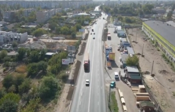 Обновленную объездную дорогу в Мелитополе показали с высоты (видео)