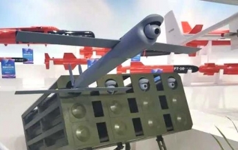 В Китае провели залповый запуск дронов-снарядов (видео)