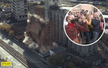 В Харькове взорвали элеватор: на это завораживающее видео стоит посмотреть