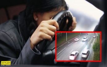 Пьяная женщина на лысой резине устроила гонки по Киеву: в машине был ребенок (видео)