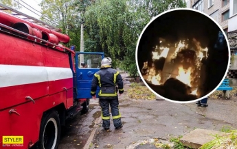 В Киеве завелся серийный поджигатель: прибавил работы пожарным (видео)