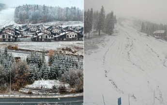 Популярные украинские курорты засыпало снегом: потрясающие фото