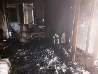 В Мелитополе во время пожара в квартире заживо сгорел мужчина