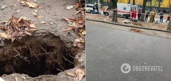 В Полтаве дворник во время уборки листьев провалилась в 5-метровую яму и погибла (Фото и видео 18+)