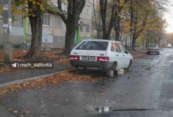 В Харькове автоворы жестко "наказали" героя парковки: фото