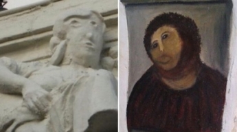 В сети высмеяли провальную реставрацию статуи в Испании: похоже, это наследник 