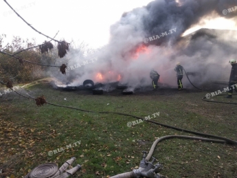 В ГСЧС рассказали о масштабах пожара в Мелитополе (фото, видео)