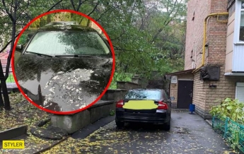 Будьте осторожны! В Киеве машины обливают кислотой (видео)