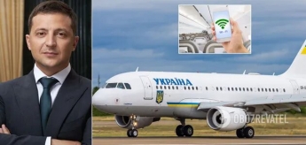 В самолете Зеленского установят интернет за 32 миллиона гривен