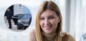 СМИ показали, как Зеленская на элитной машине ездит по Киеву, превышая скорость (Видео)
