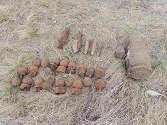 В Мелитопольском районе уничтожают снаряды (фото)