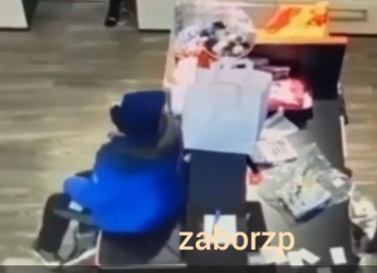 В Запорожье на камеры видеонаблюдения попал ребенок, который обворовал магазин нижнего белья (видео)