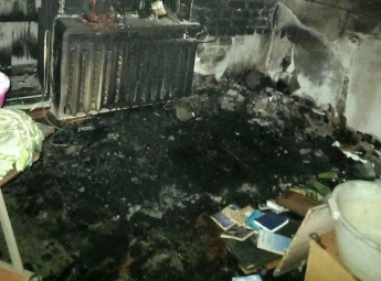 В Запорожье сгорела квартира в пятиэтажке (фото)