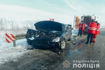 В результате ДТП на запорожской трассе пострадали три человека (фото)