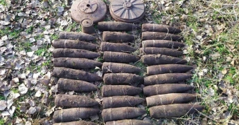 Под Мелитополем в лесополосе нашли схрон с боеприпасами