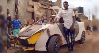 Подросток построил авто за 200 долларов из подручных средств: фото и видео