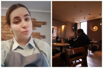 "Шел седьмой год сражения": женщина взбесилась из-за флага в кафе украинских защитников, видео