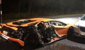 Разбил свой Lamborghini: английский футболист устроил дорогостоящее ДТП, фото