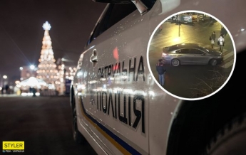 Я не простой человек: в Киеве лихач ехал на пешеходов, потому что хотел на елку (видео)