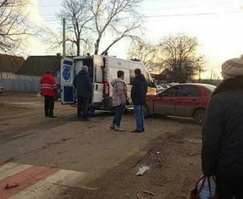 В Мелитополе серьезное ДТП с участием такси - есть пострадавшие (фото)