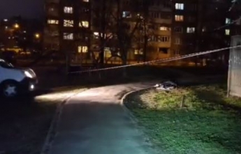 Выпил и упал: в Киеве возле детской площадки нашли бездыханное тело, видео