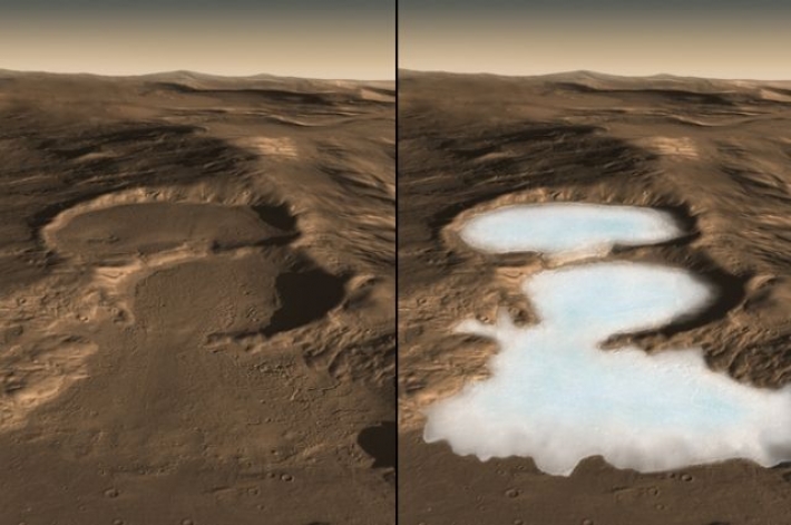 Ученые обнаружили на Марсе следы десятков ледниковых периодов (фото)