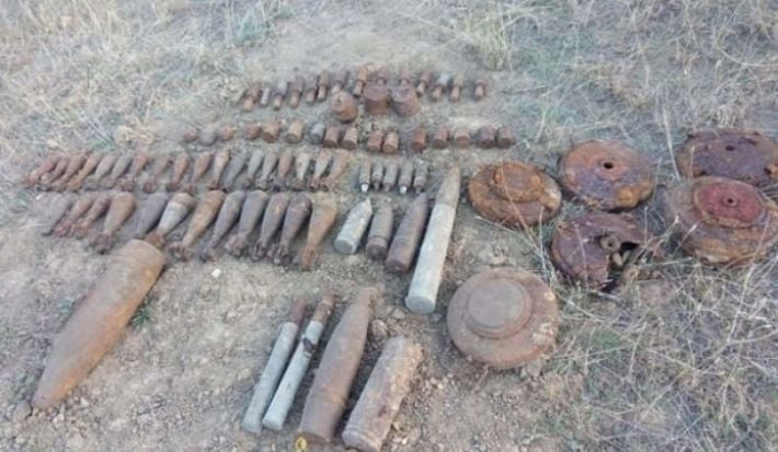 В Запорожской области в поле обнаружили снаряды второй мировой