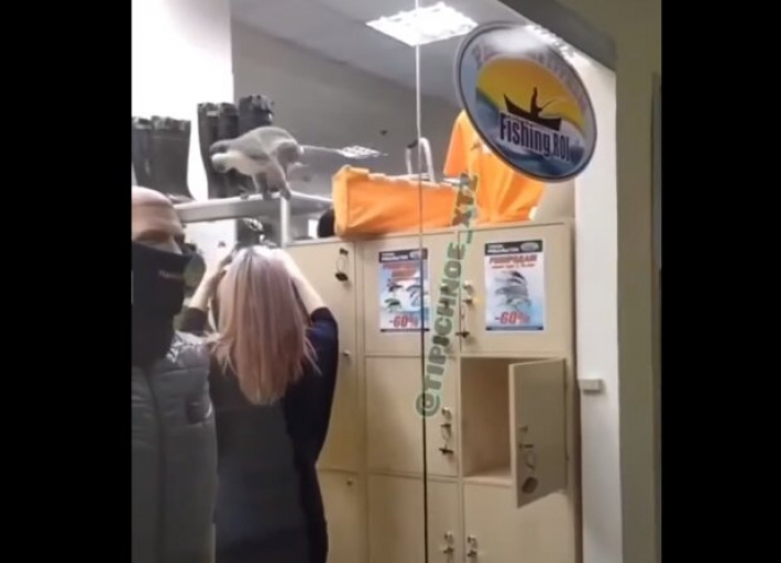 В Харькове обезьяна устроила разнос в магазине одежды – 