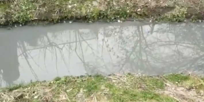 В Мелитополе вонючую жижу сливают в Кизиярский ручей (видео)