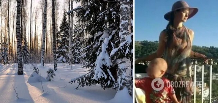 В России мать попыталась закопать в снег голых детей и оставила их умирать в лесу (Фото и видео)