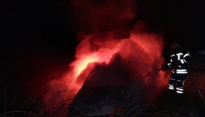 В Запорожской области ночью сгорел «Ford» (фото)