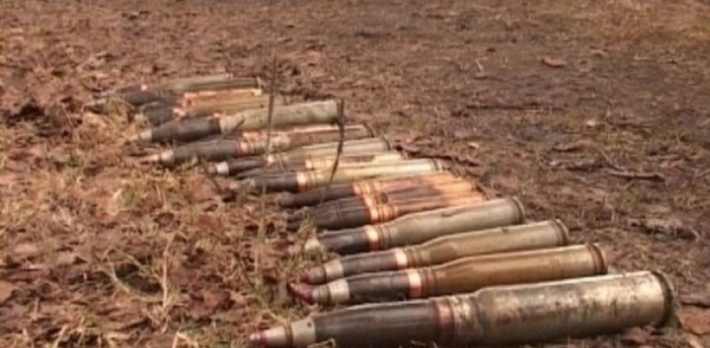 В Запорожской области обнаружили схрон со снарядами