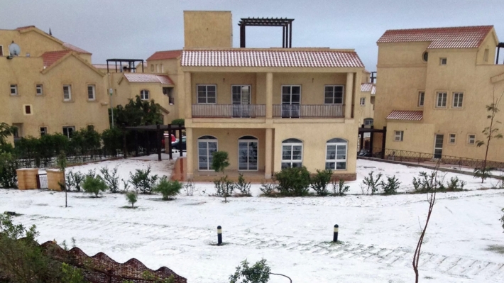 В Ливии и Египте выпал снег (Фото)