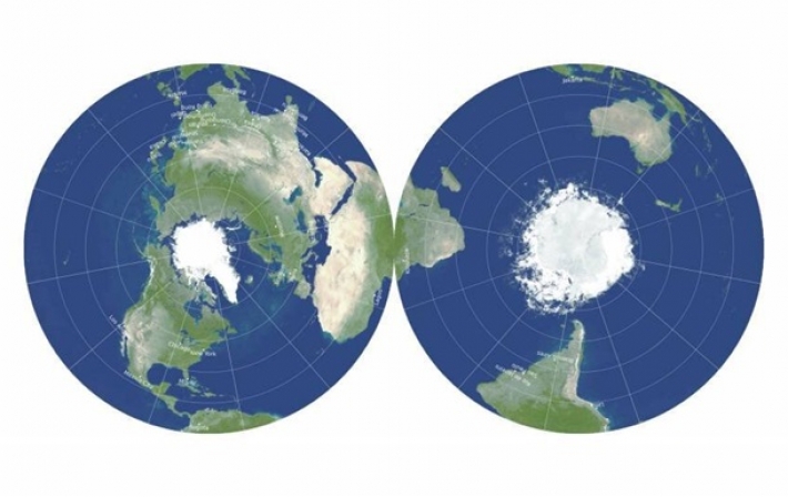 Создана самая точная плоская карта Земли (фото)
