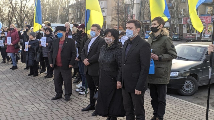 Мелитополь выступил в поддержку крымскотатарского народа (фото, видео)