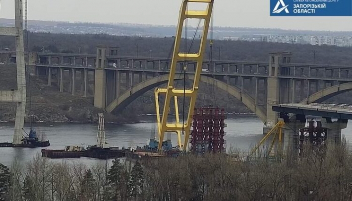 Стало известно, когда планируют открыть вантовый мост в Запорожье (видео)
