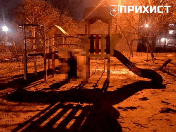 Под Днепром участник АТО покончил с собой на детской площадке: фото 18+