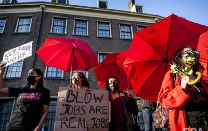 В Бельгии вышли на протест работники секс-услуг