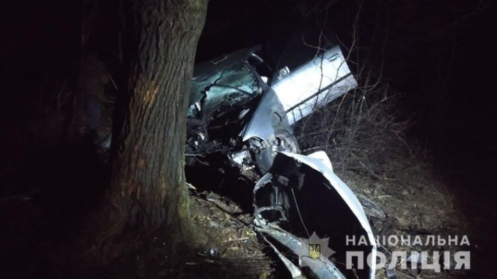 Под Одессой мужчина вылетел на BMW в кювет, где врезался в дерево и погиб. Фото