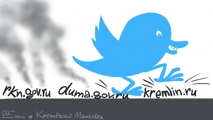 Стреляют себе в ногу: конфуз с "падением" сайта Кремля высмеяли меткой карикатурой