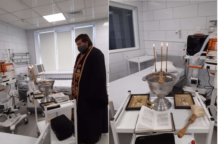 Житель Мелитополя потребовал провести анализ воды, которой священник окропил инфекционную больницу – что из этого вышло  (фото)