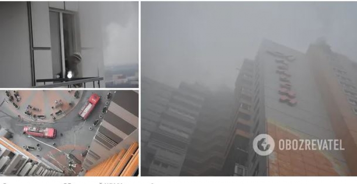 В Одессе загорелся 25-этажный ЖК: на дороге образовались пробки. Фото и видео с места ЧП