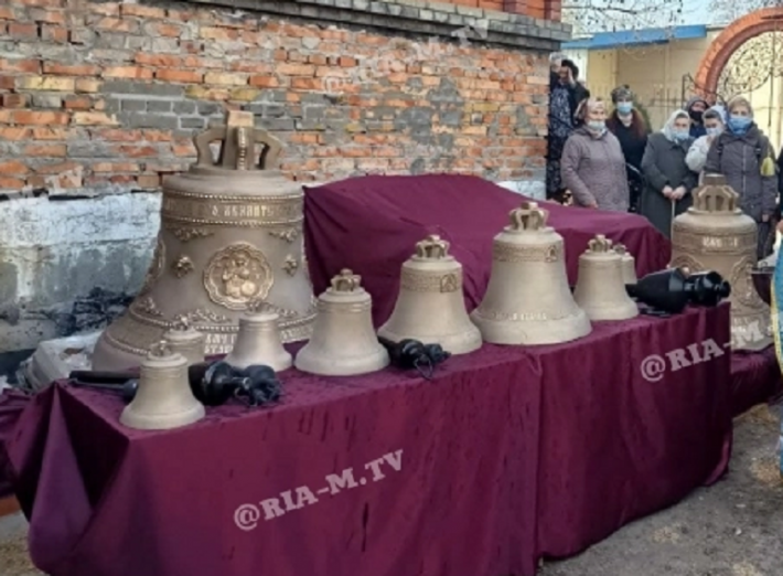 В Мелитополе на храме Георгия Победоносца зазвонил колокол (фото, видео)