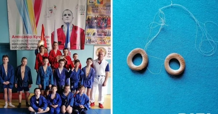 В Росси детей-борцов наградили сушками на нитках вместо медалей